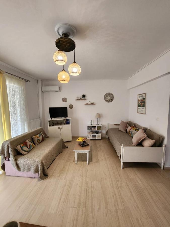 Queen Aspri Apartment 3' Min To The Beach! อันติกีรา ภายนอก รูปภาพ